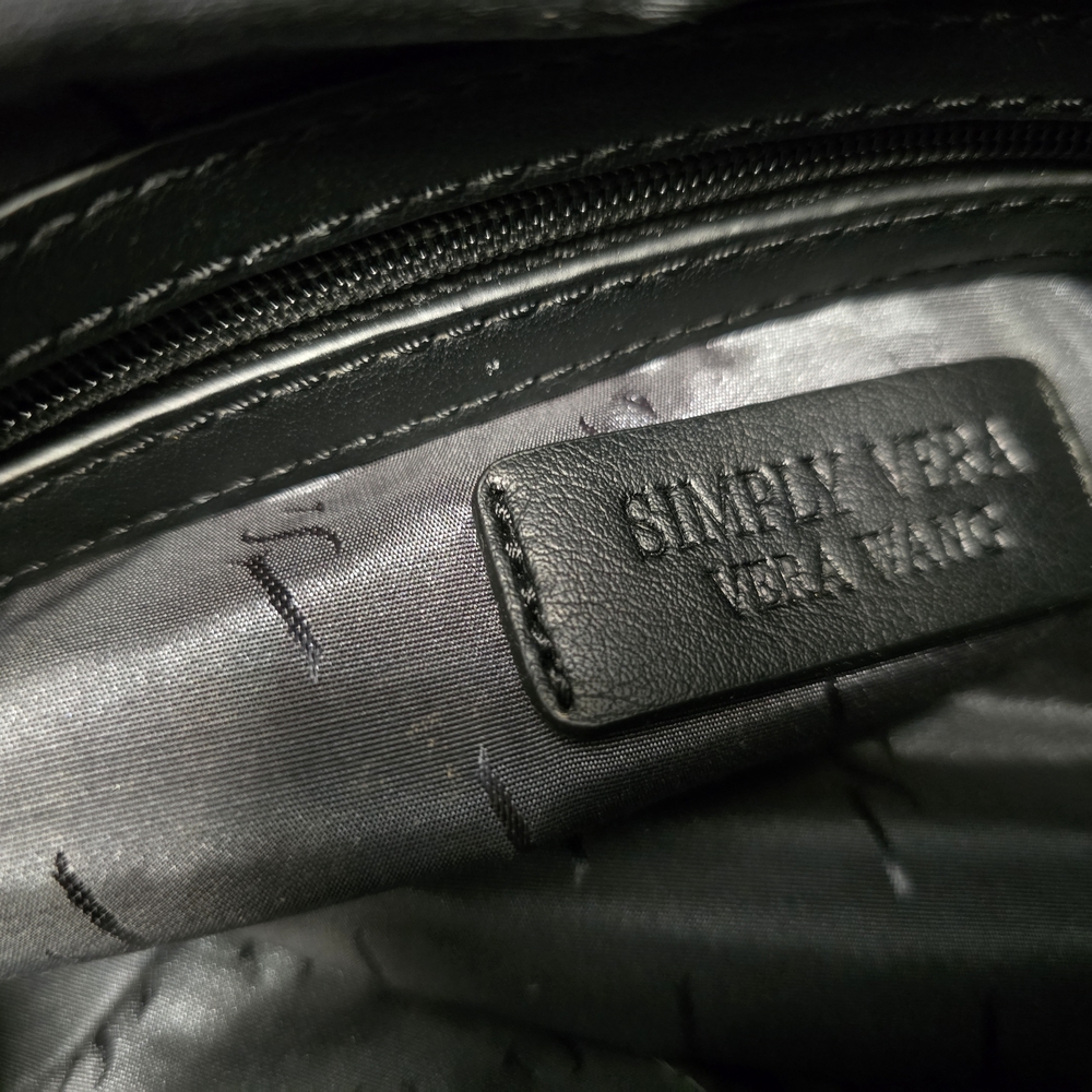 Simply Vera Vera Wang Black Textured Crossbody Bag - Picture 5 of 16